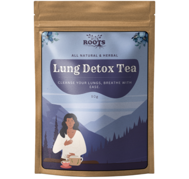 Herbal Lung Detox Tea by Roots - Naturally Cleanse & Revitalize Your Lungs