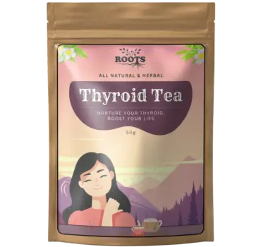 Herbal Thyroid Tea by Roots - Support Healthy Thyroid Function Naturally